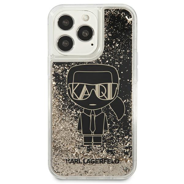 Karl Lagerfeld Liquid Glitter Gatsby Case for iPhone 13 Pro Max - Black