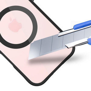 3mk Satin Armor MagCase with MagSafe for iPhone 16 Plus - Clear with Black Frame