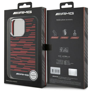 AMG Silicone Graphics MagSafe Case for iPhone 16 Pro Max - Black