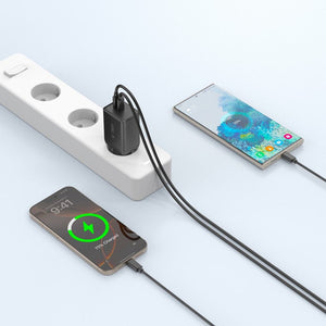 Tech-Protect NC45W-GAN 2-PORT PD45W wall charger - black