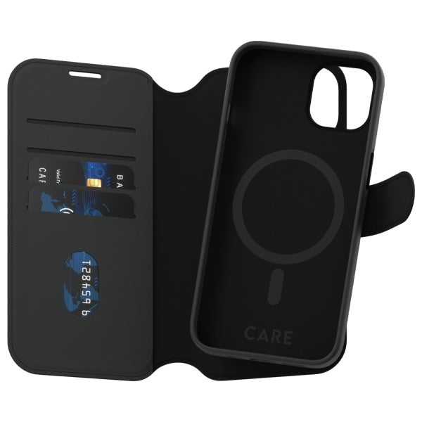 CARE by PanzerGlass Feature Tango 2in1 Wallet MagSafe Case for iPhone 13 / 14 - Black