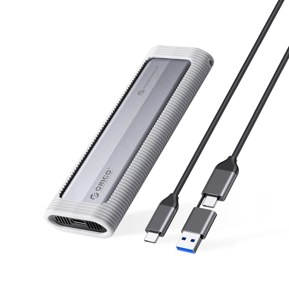 „Orico AXM2-G2-V1“ M.2 NVME USB-C/USB-A į USB-C 10Gb/s diskas – pilkas