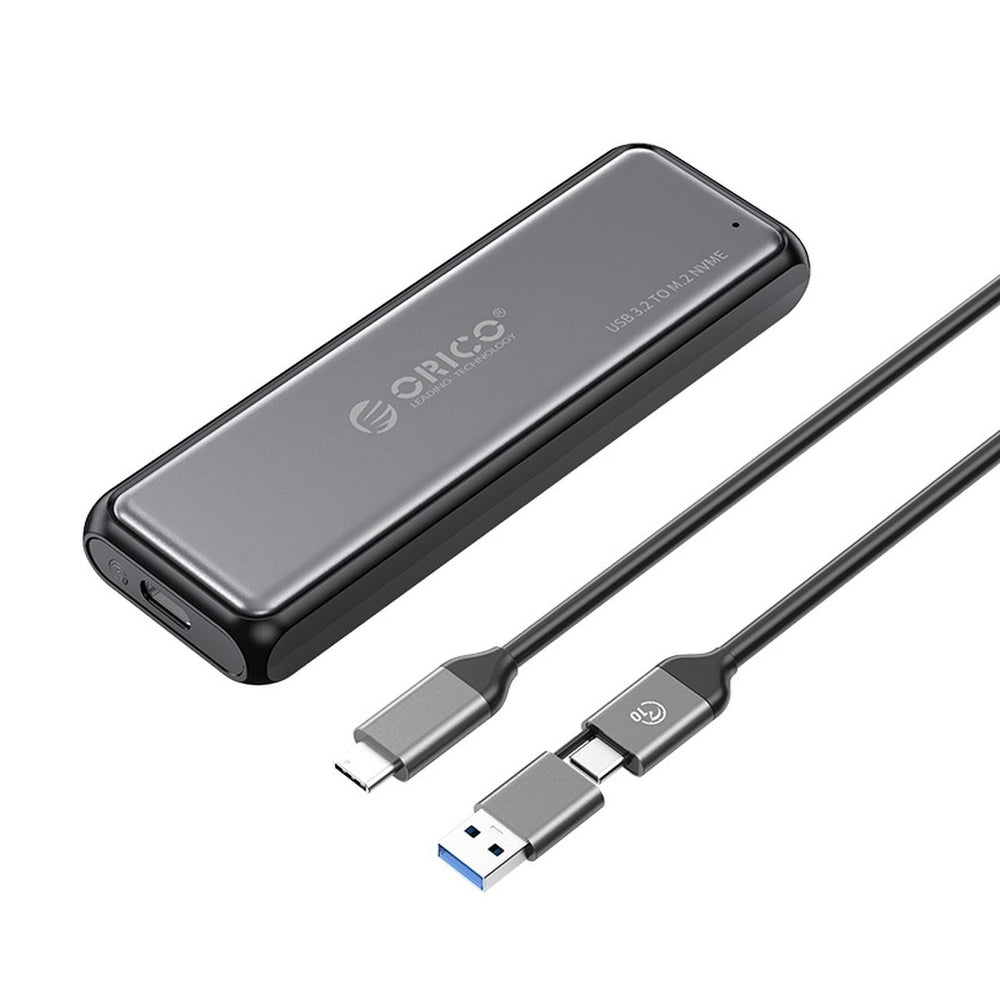 „Orico DDM2-C3-G2“ M.2 NVME USB-A USB-C 3.2 10Gb/s diskas – pilkas