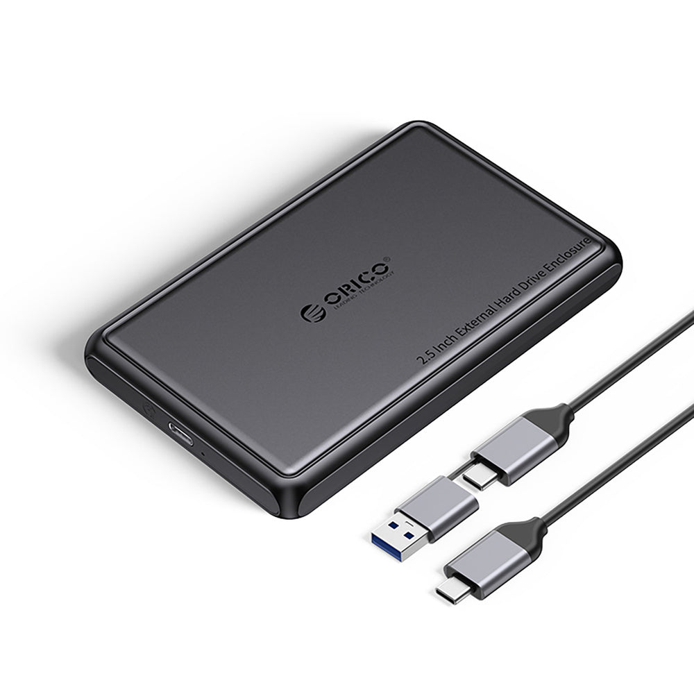 „Orico DDL25-C3“ 2,5 colio HDD/SSD USB-C 5 Gb/s diskas – juodas