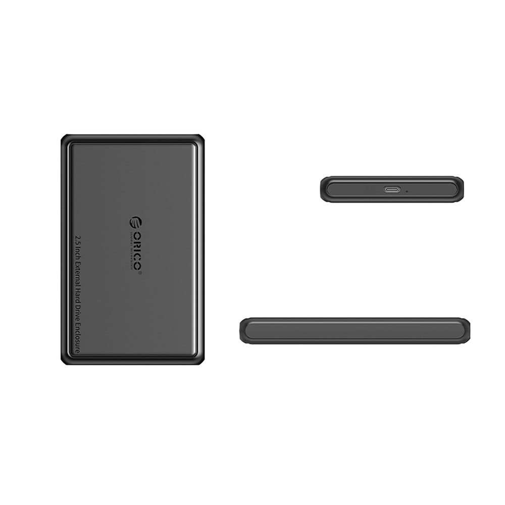 „Orico DDL25-C3“ 2,5 colio HDD/SSD USB-C 5 Gb/s diskas – juodas