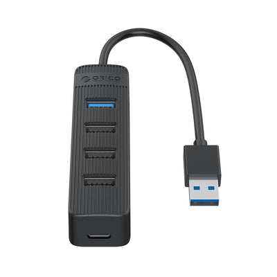 Orico TWU32-4A USB-A 3.1 hub / 1x USB-A 3.1 + 3x USB-A 2.0 + USB-C 5V/3A - black