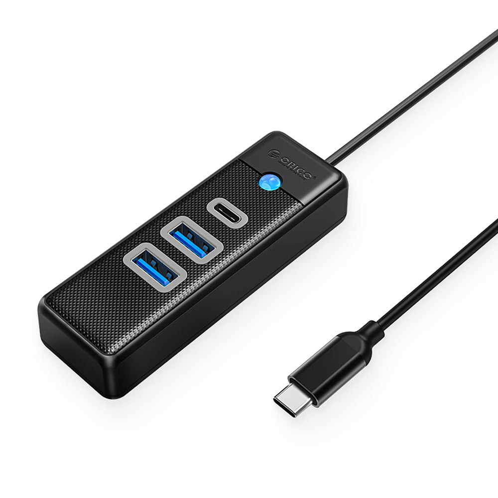 Orico PWC2U-C3 USB-C šakotuvas / 2x USB-A 3.0 + 1x USB-C 3.0 - juodas