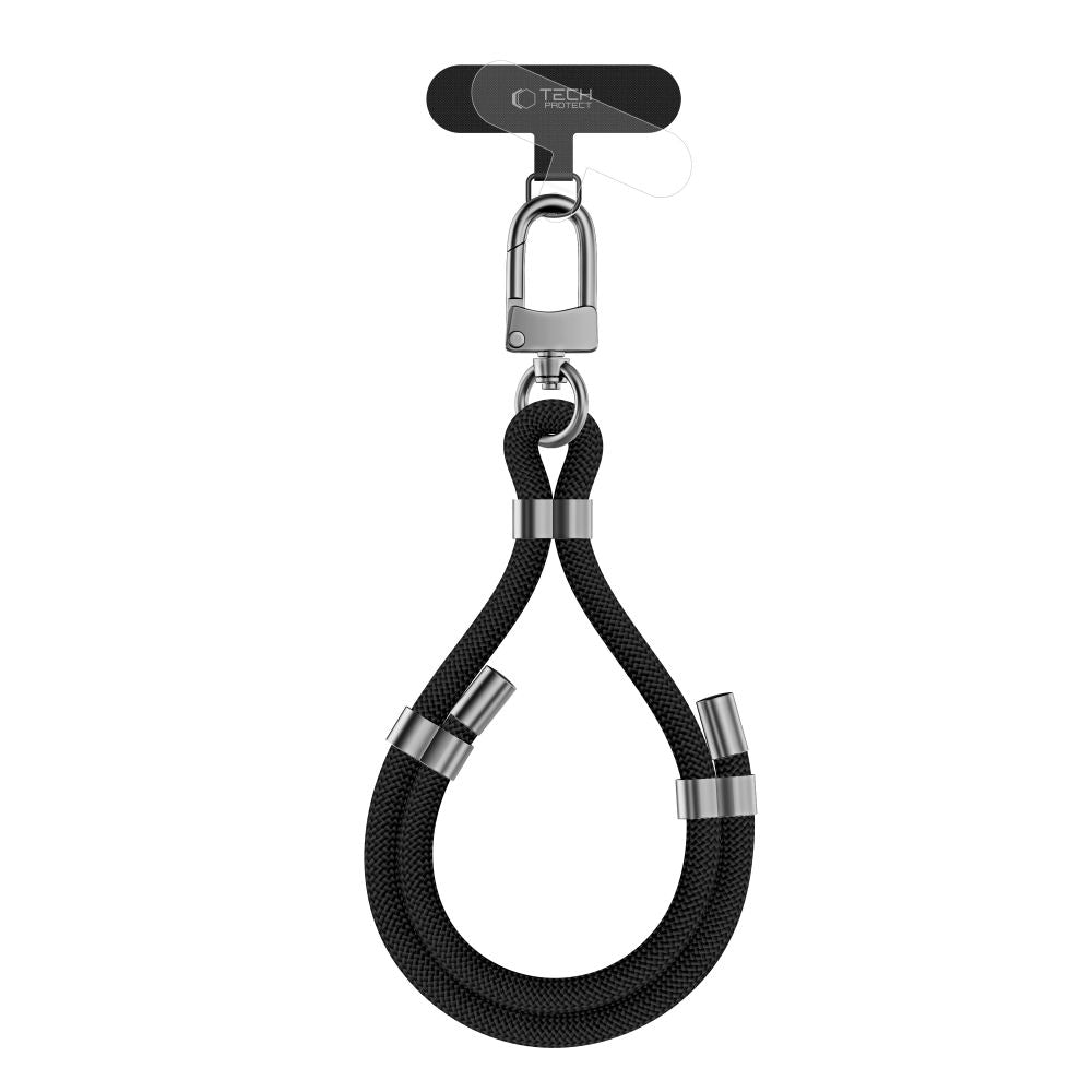 Tech-Protect C4S Rope Wrist Strap - Black/Grey