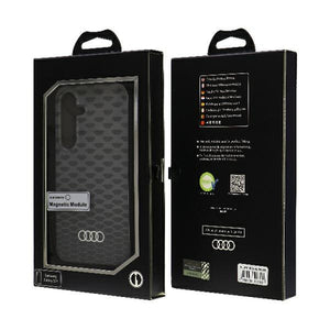 Audi IML Stitching Pattern MagSafe Case S24 S921 black/black hardcase AU-IMLMS24-Q5/D3-BK