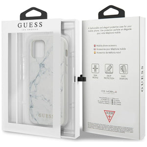 Guess Marble Case for iPhone 12 mini 5.4" - White