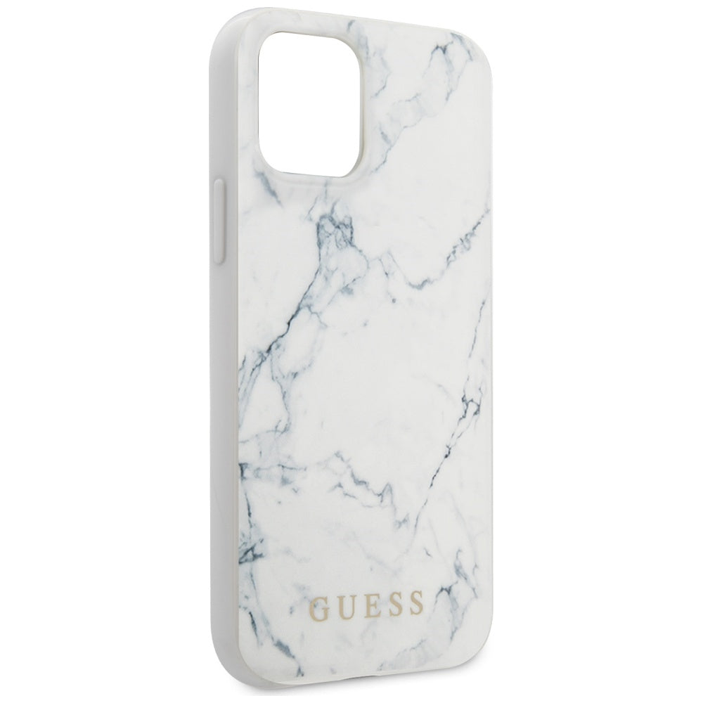 Guess Marble Case for iPhone 12 mini 5.4" - White