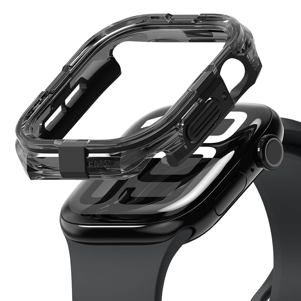 „Ringke Fusion“ buferinis dėklas, skirtas „Apple Watch 10“ (46 mm) – juodas