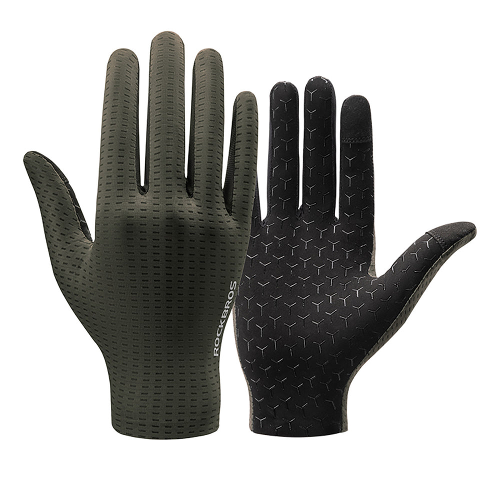 Rockbros Breathable Full Finger Cycling Gloves, Size: M