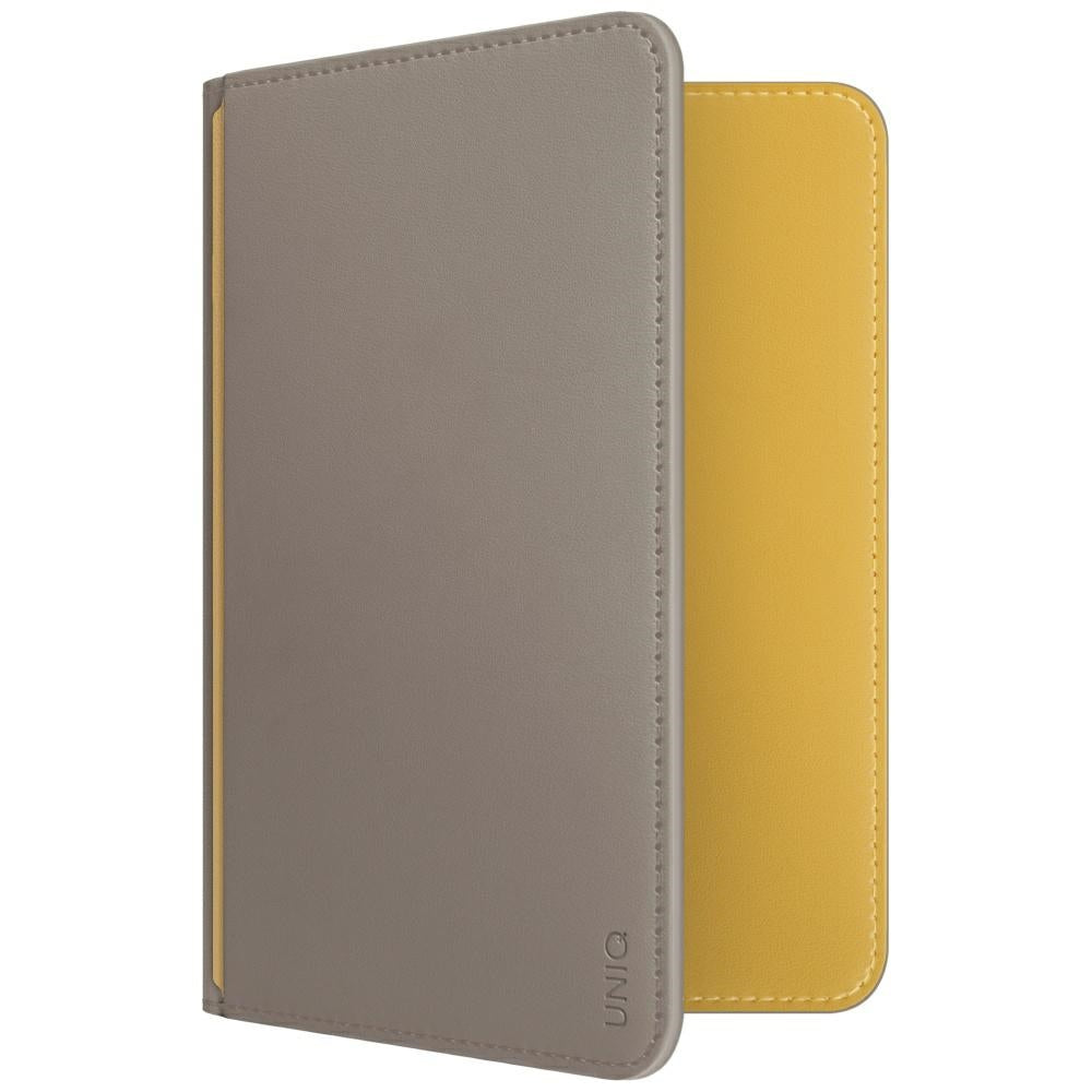 Uniq Belmont RFID Blocking Passport Case - Grey/Yellow