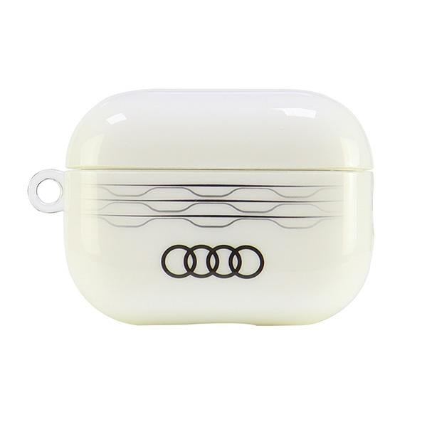 „Audi IML“ geometrinio rašto dėklas, skirtas „AirPods Pro 2“ – baltas 