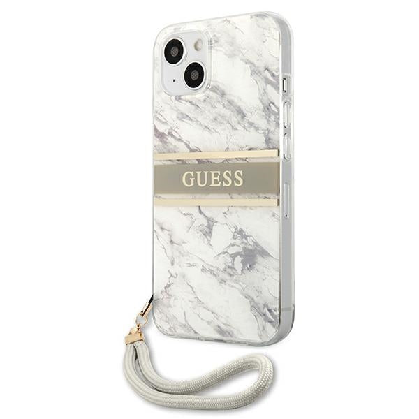 Guess Marble Strap Collection iPhone 13 mini 5.4" Case - Gray