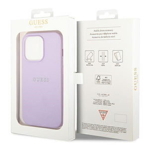 Guess Saffiano Strap Case for iPhone 14 Pro Max 6.7" - Purple