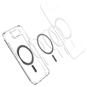 Spigen Ultra Hybrid MagSafe iPhone 16e Carbon Fiber Case - Clear