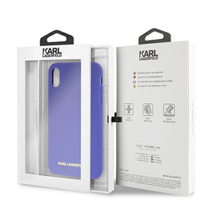 Karl Lagerfeld Silicone iPhone Xr Case - Purple