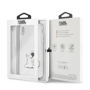 Karl Lagerfeld Choupette Fun iPhone Xs Max Case - Transparent