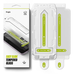 Ringke Easy Slide 2-pack tempered glass for Samsung Galaxy A56 5G - transparent