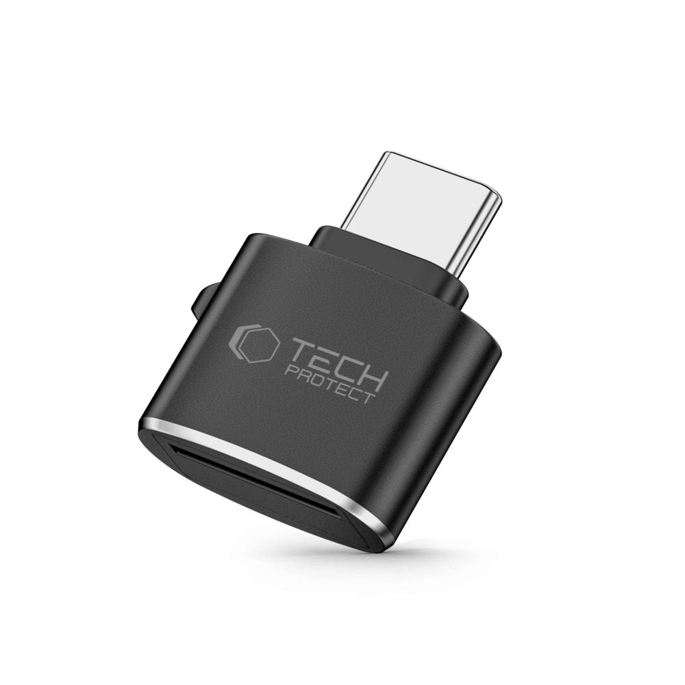 „Tech-Protect UltraBoost“ microSD kortelių skaitytuvo adapteris su USB-C – juodas