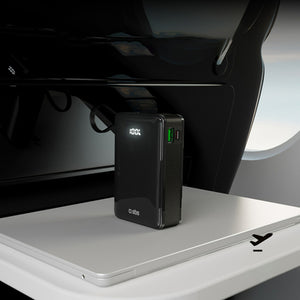 Powerbank SBS 20000 mAh 20W with built-in USB-C cable and digital display - black