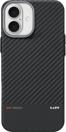 LAUT Kev Protect case for iPhone 16 - black