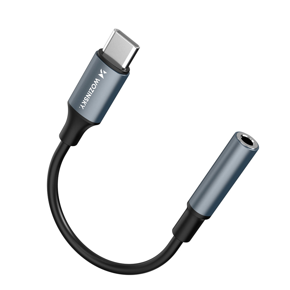 Wozinsky WACM-01 USB-C Adapter - 3.5mm Mini Jack - Black