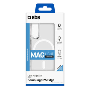 SBS Light Mag Case for Samsung Galaxy S25 Edge - Transparent