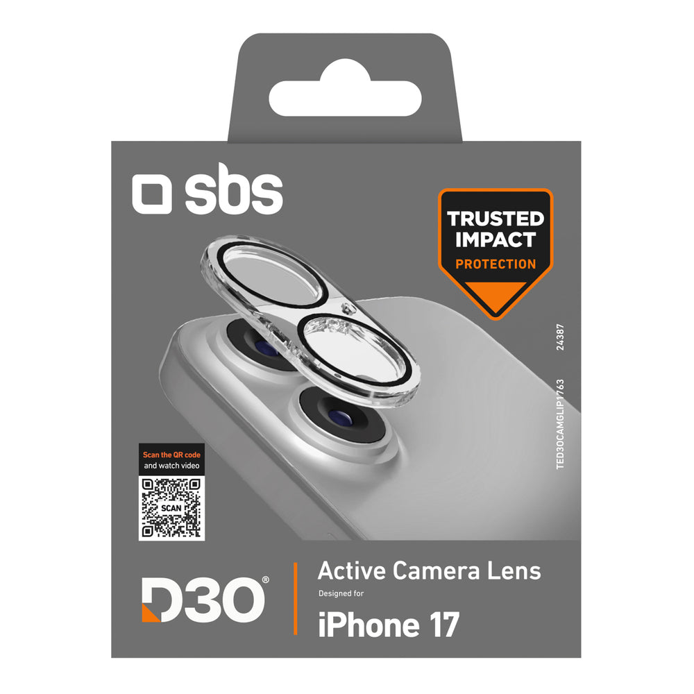SBS Camera Glass for iPhone 17 with D3O technology