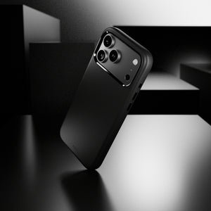 Puro Icon Mag Pro Liquid Silicone Case for iPhone 17 Pro, MagSafe Compatible, with Camera Protection and Aluminum Buttons - Black