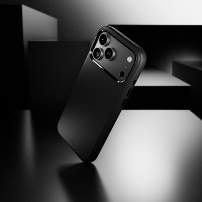 Puro Icon Mag Pro Liquid Silicone Case for iPhone 17 Pro, MagSafe Compatible, with Camera Protection and Aluminum Buttons - Black