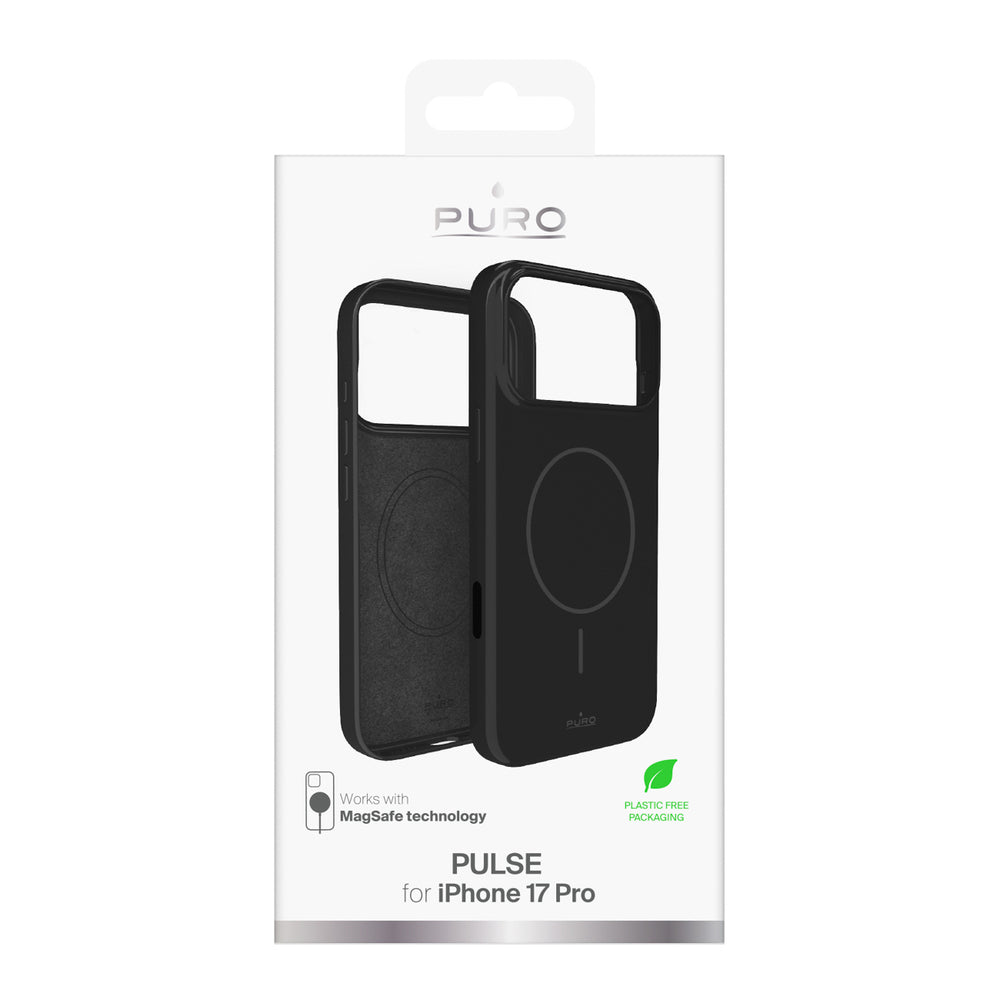 Puro Pulse Protective Case for iPhone 17 Pro Polycarbonate - Black