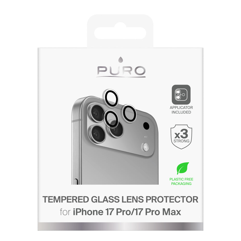 Puro Individual tempered glass lenses for iPhone 17 Pro / iPhone 17 Pro Max