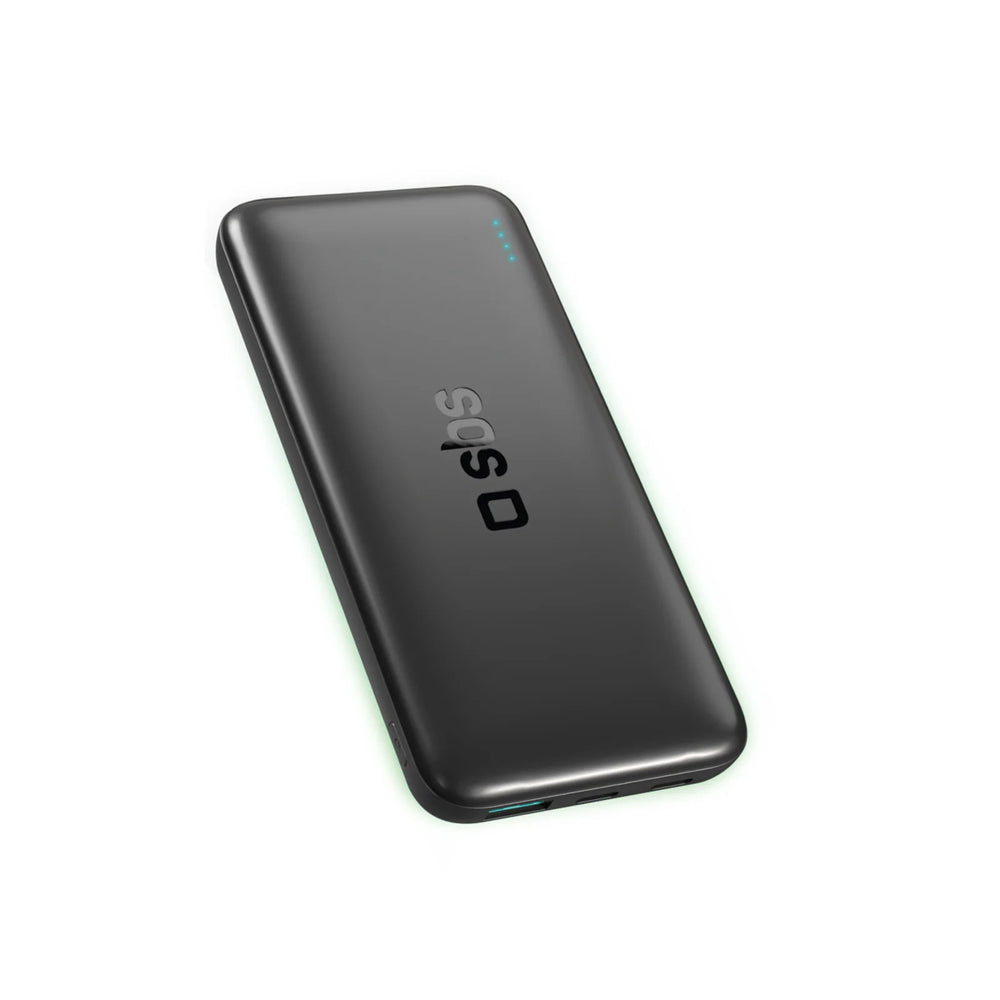 SBS Infinity Power Bank 10000mAh 10W LiFePo₄ USB-A USB-C - Black