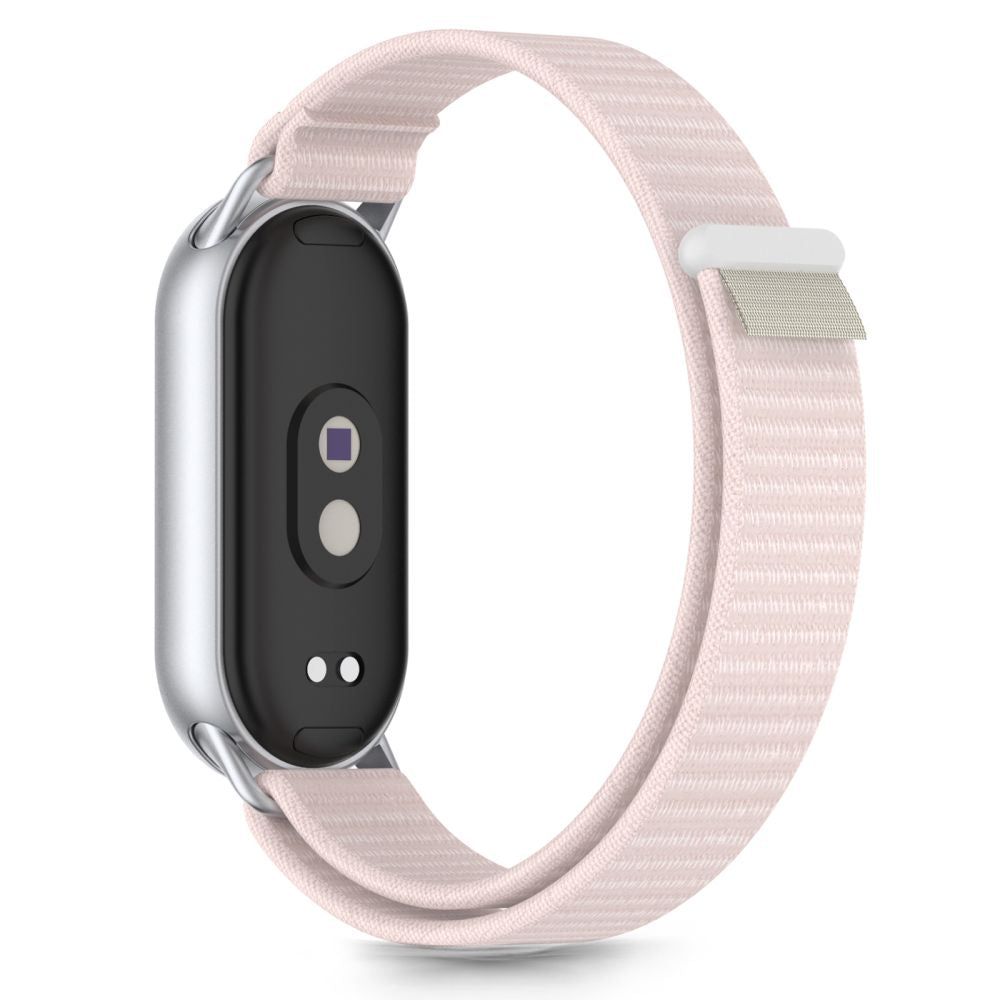 Tech-Protect Nylon Pro Strap for Xiaomi Smart Band 8 / 9 / 10 / NFC - Pink Gray