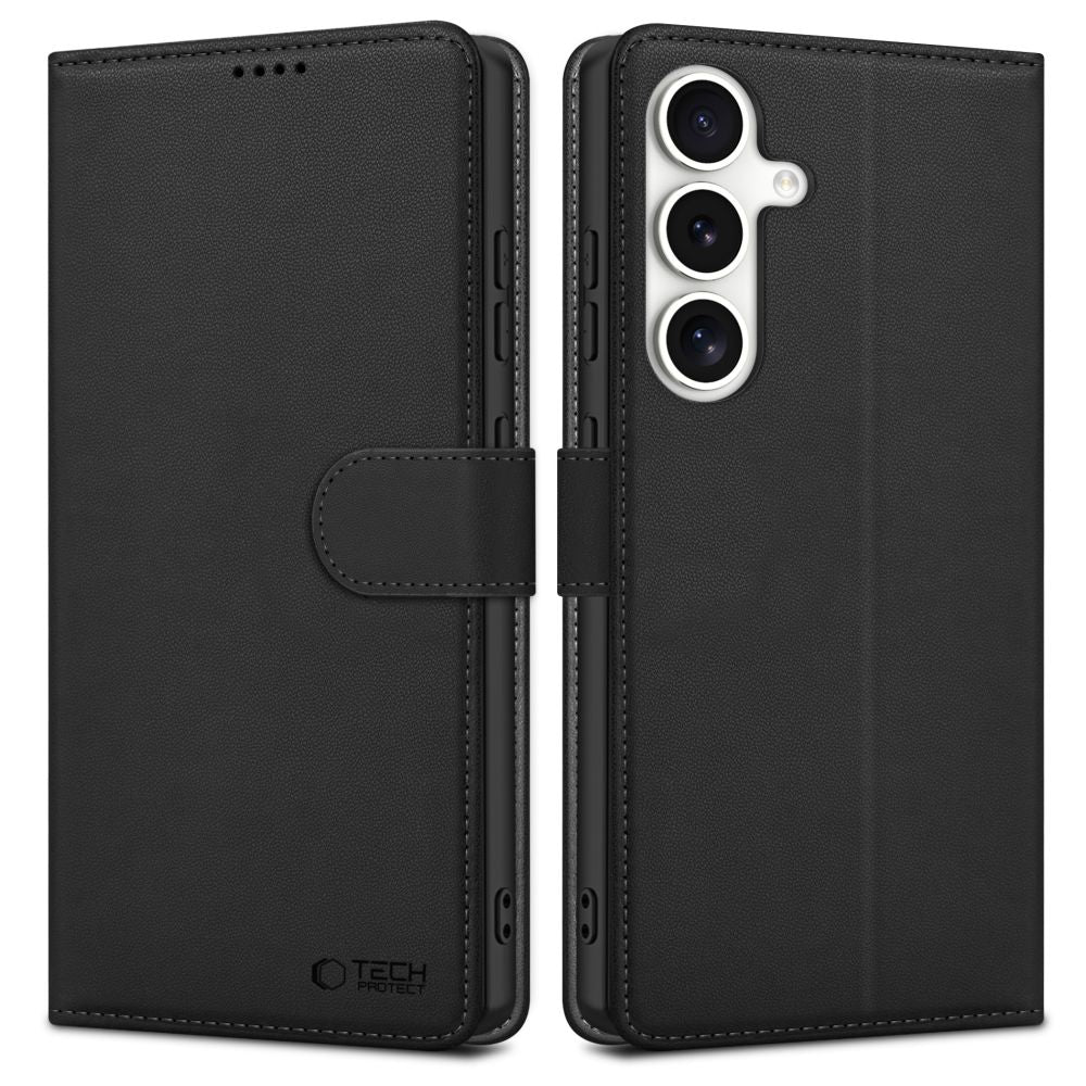 Tech-Protect Wallet Case for Samsung Galaxy S25 FE - Black
