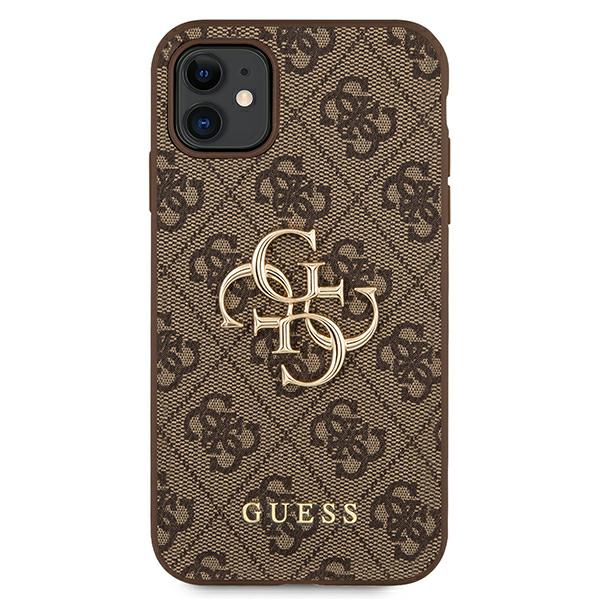Guess 4G Big Metal Logo Case for iPhone 11 / Xr - Brown