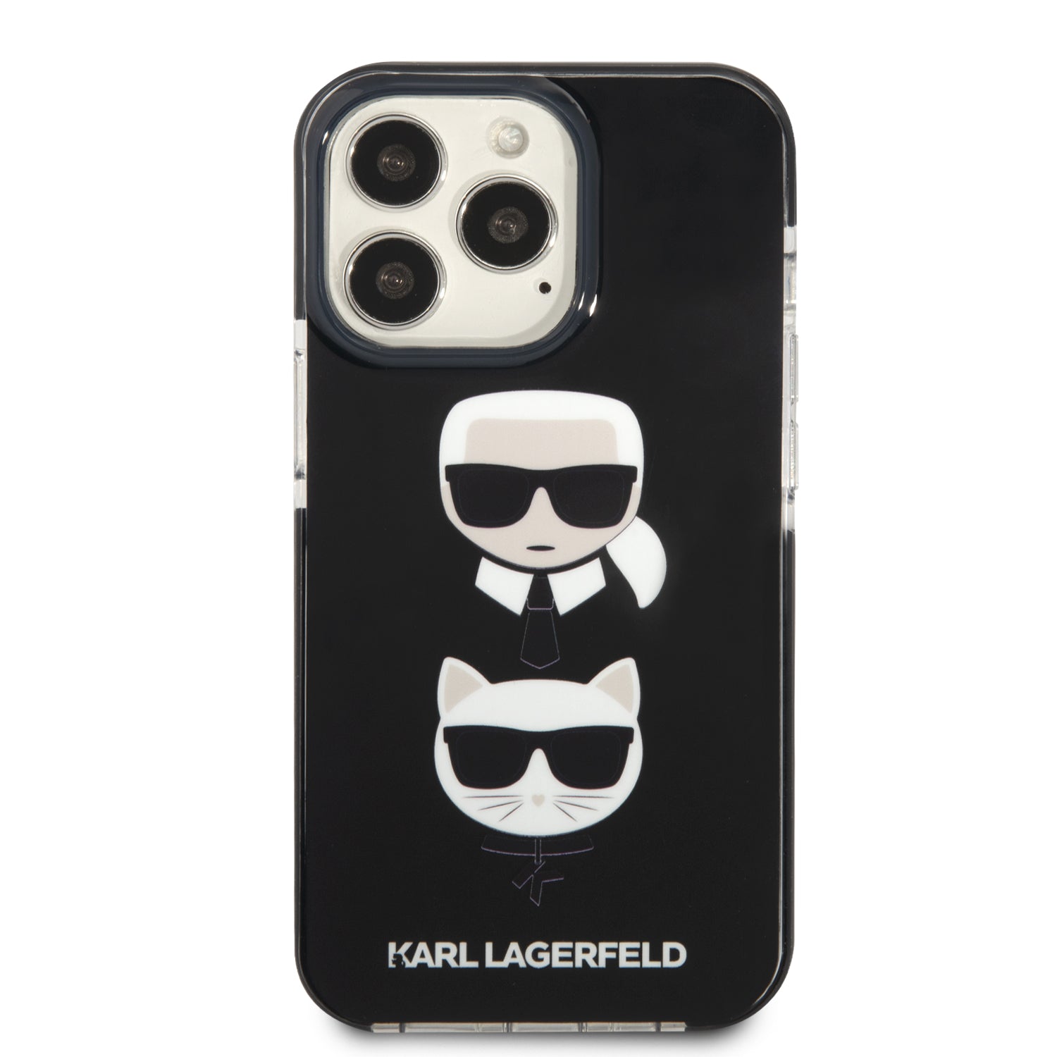 Karl Lagerfeld Karl&amp;Choupette Head Case for iPhone 13 Pro Max - Black