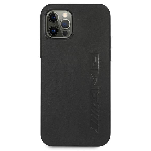 AMG Leather Hot Stamped Case for iPhone 12 Pro Max - Black