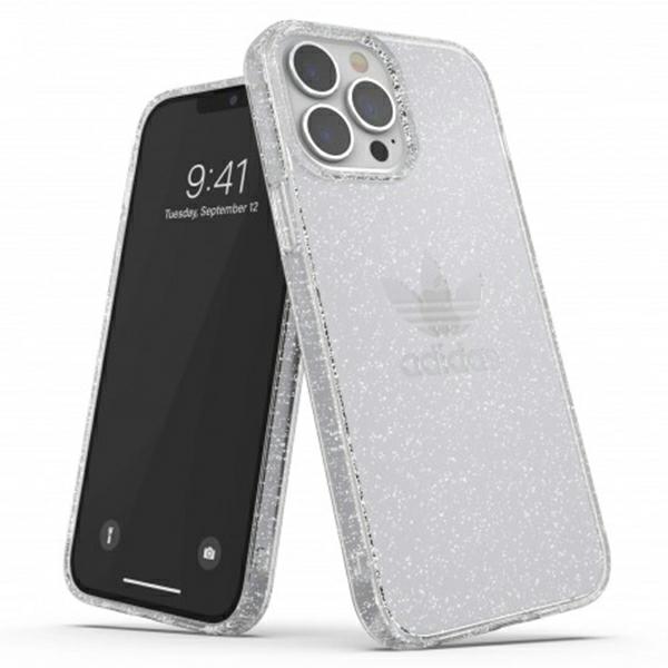 Adidas OR Protective Clear Case Glitter for iPhone 13 Pro Max - Transparent Silver