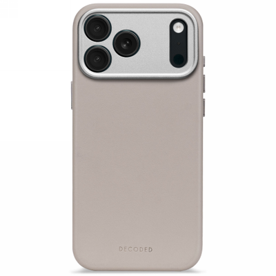 Decoded Leather Backcover case with MagSafe for iPhone 17 Pro Max - gray