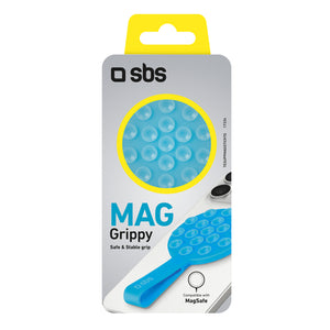 SBS MAG Grippy MagSafe Compatible Holder with Suction Cup and Ear - Blue