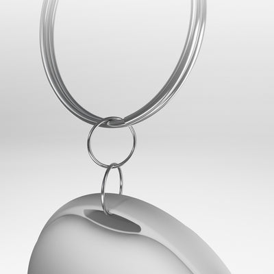 SBS Track My Circle Locator Compatible with Apple Find My - White