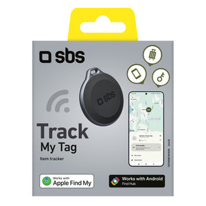 SBS My Tag tracker compatible with iOS and Android - black