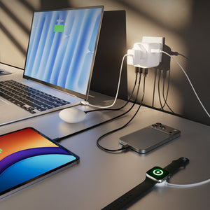 SBS Travel Adapter 2xUSB-C 1xUSB-A Universal - White