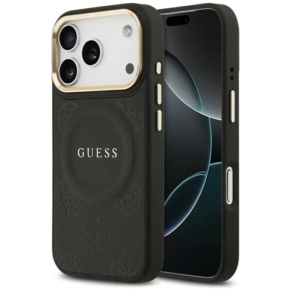 Guess Peony Hot Stamp MagSafe Case for iPhone 17 Pro