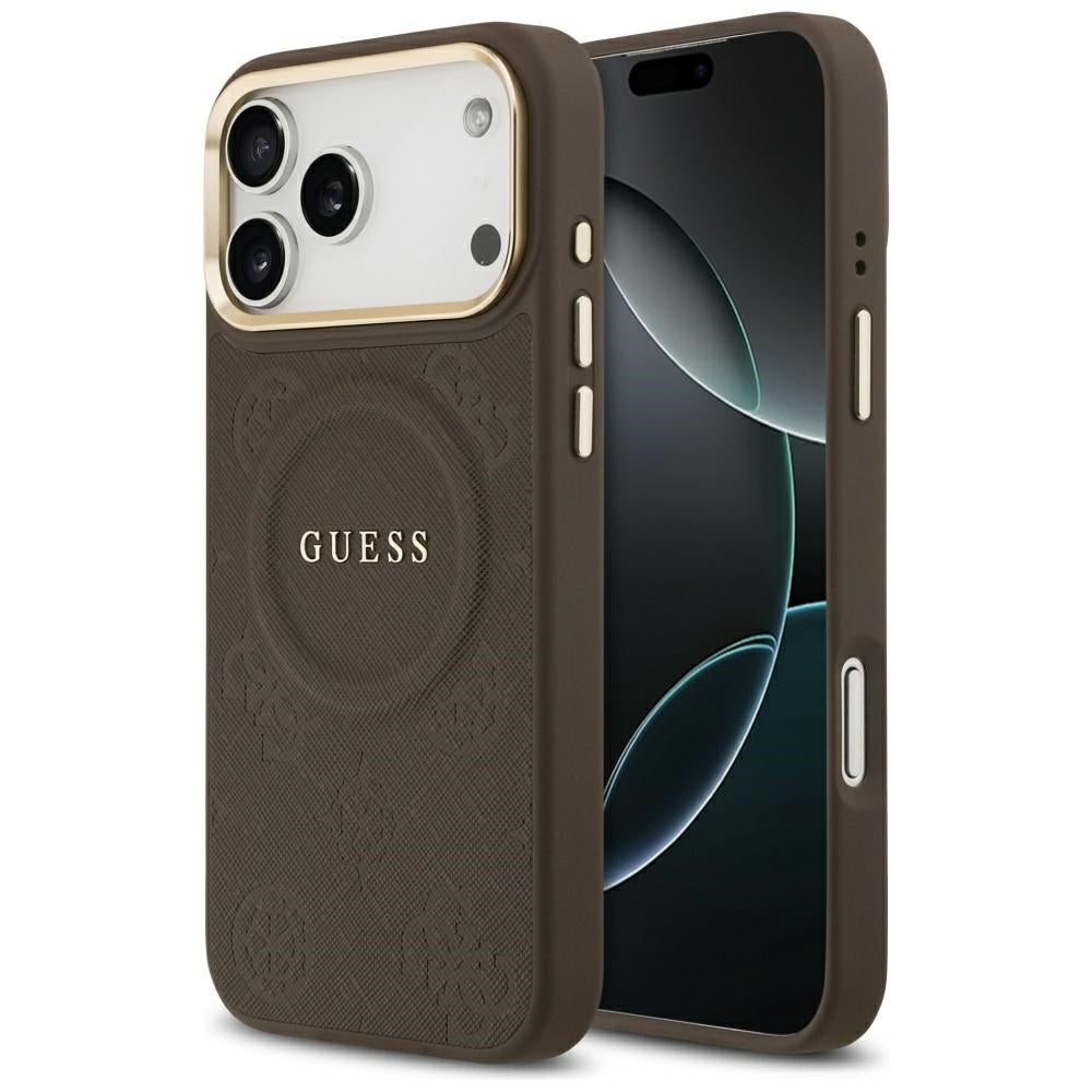 Guess Peony Hot Stamp MagSafe Case for iPhone 17 Pro Max