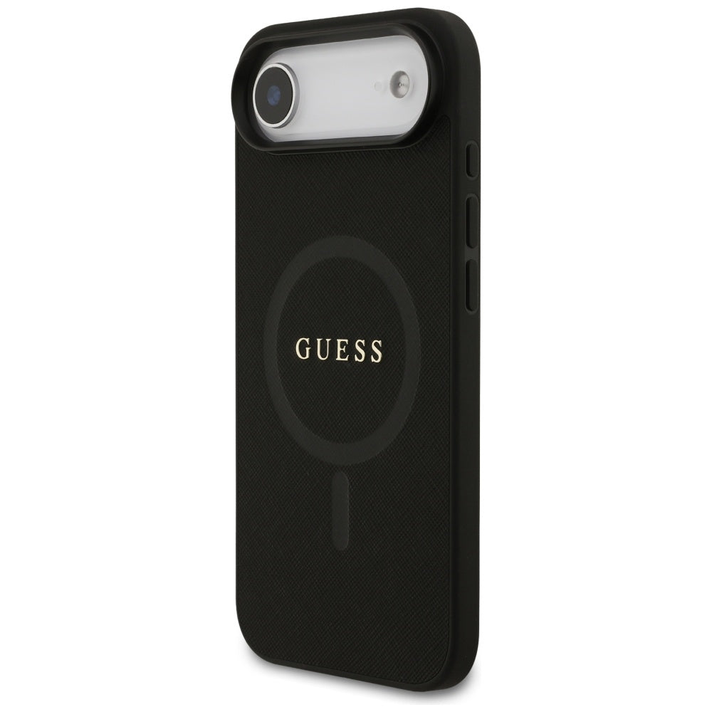 Guess Saffiano Classic Logo MagSafe case for iPhone Air - black